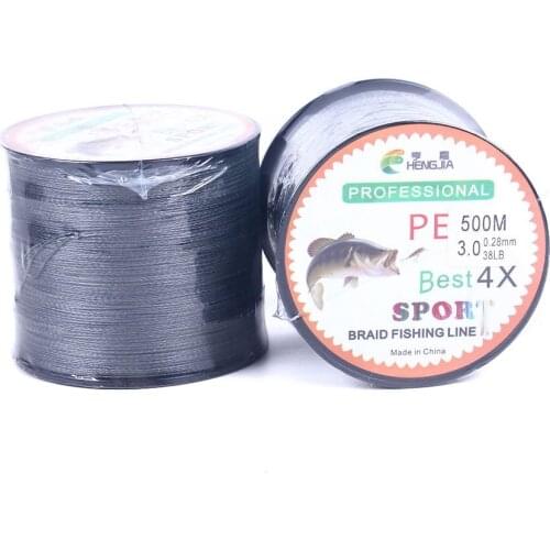 1PCS 500m 4 Strands 15-80LB Japanese Durable Monofilament Rock Sea Fishing Line Thread Bulk Spool FLP45
