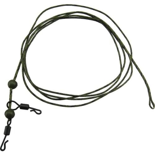 10 X Heli Rig Leadcore fishing lines- leadcore leaders with Superb Anti-tangle properties - Green/Brown/Black for Carp Fishings