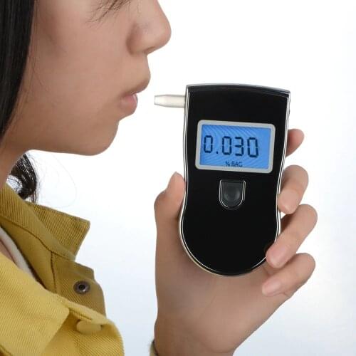 NEW Hot selling AT818 Professional Police Digital Breath Alcohol Tester Breathalyzer