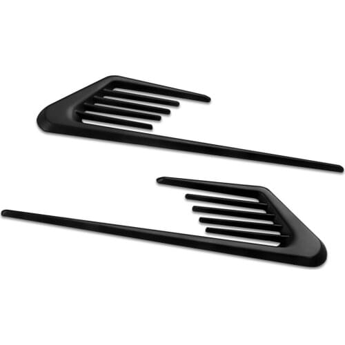 Car Styling Body Side Mesh Cover Simulation Shark Gills Decoration Sticker For Land Rover BMW Lexus Honda Toyota Accessories