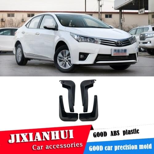 For Toyota COROLLA 2014-2018 Mudflaps Splash Guards Front With the color and rear Mud Flap Mudguards Fender Modified special