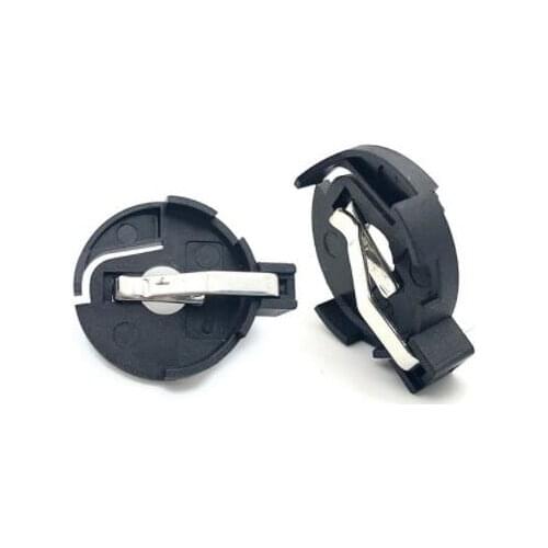 Wholesale 1x 5x 10x Black R2032 CR2025 BS-3 battery holder 2032 Button Cell Holder Socket Case