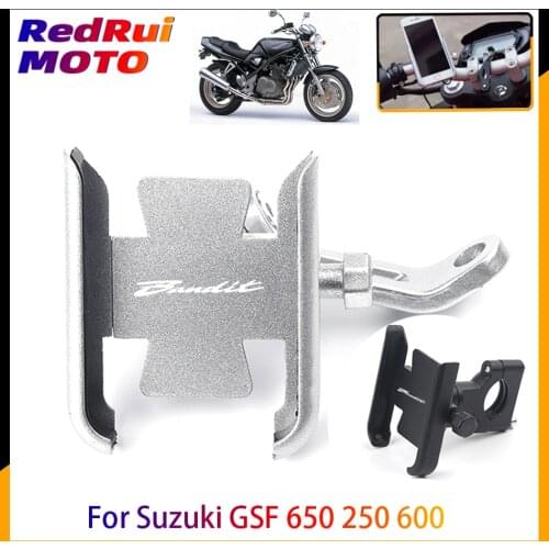 For Suzuki GSF 650 250 600/S 650/S/N 1200 1250 Bandit 650S 400 Motorcycle Mobile Phone Holder GPS Navigator Handlebar Bracket