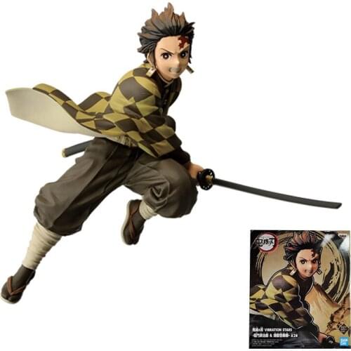 Bandai Demon Slayer Figure VIBRATION STARS Kamado Tanjirou Genuine Model Anime Figure Action Toy Figure Toys for Children