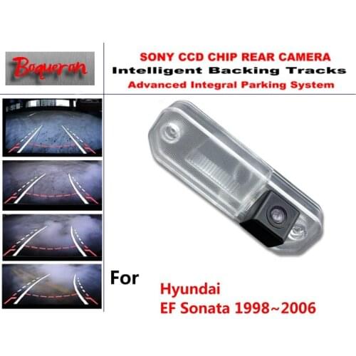 For Hyundai EF Sonata 1998~2006 CCD Car Backup Parking Camera Intelligent Tracks Dynamic Guidance Rear View Camera