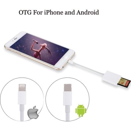Card Reader Compatible OTG Data Cable Digital Camera Kit For iPad Apple Mobile Phone And Android Mobile Phone IOS