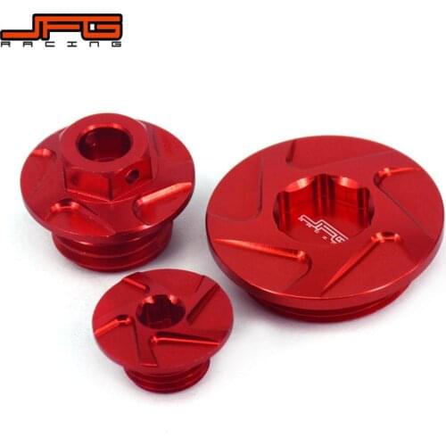Motorcycle CNC Engine Timing Oli Filter Plugs Screw Bolts Set For HONDA CRF150R CRF250R CRF450R CRF450X Super Cub 125 CA125A