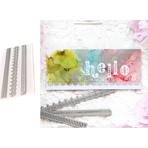 Metal cutting dies 3pcs/set slim lacy edgers mold Scrapbook cards making paper craft knife mould 2020 new arrival