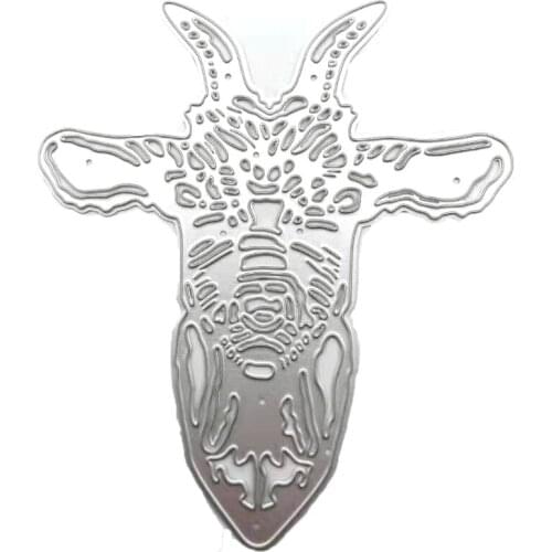 Bull Head Metal Cutting Dies Stencil DIY Scrapbooking Album Paper Card Template Mold Embossing Craft Decoration N0PA