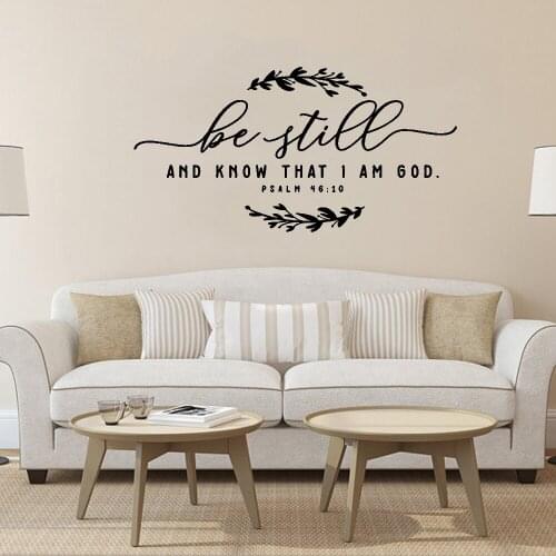 AMD KMOW THAT I AM GOD Sticker Spanish Phrase Wall Decal Vinyl Wall Sticker For Livingroom Decor Removable Bedroom Decals ph842