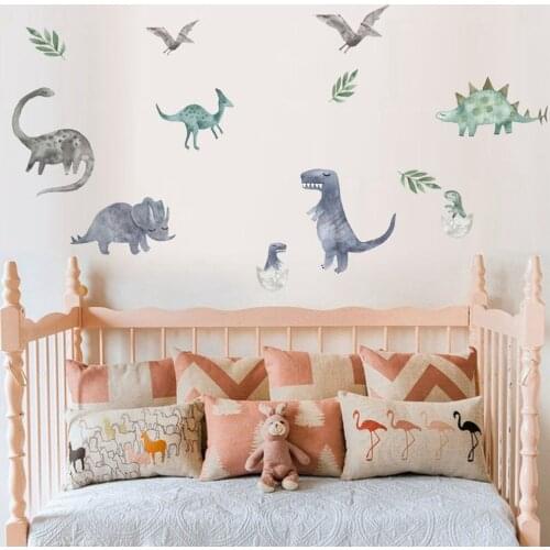 Dinosaurs Wall Stickers Dinosaur Decals Removable Baby Wall Mural Art Sticker For Classroom Kids Bedroom Nursery Home Decoration