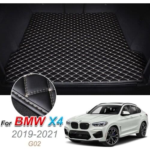 The Trunk Floor Leather Liner Car Trunk Mat Cargo Compartment Floor Carpet For BMW X4 G02 2019-2021