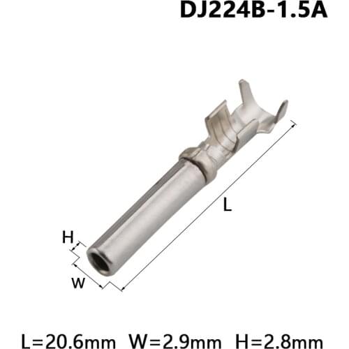 1000 Pcs DT Deutsch Crimp Wire 1062-16-0122 Terminal Auto Connector Metal Pins For VW Audi BMW Car Engine 14-20 AWG DJ224B-1.5A