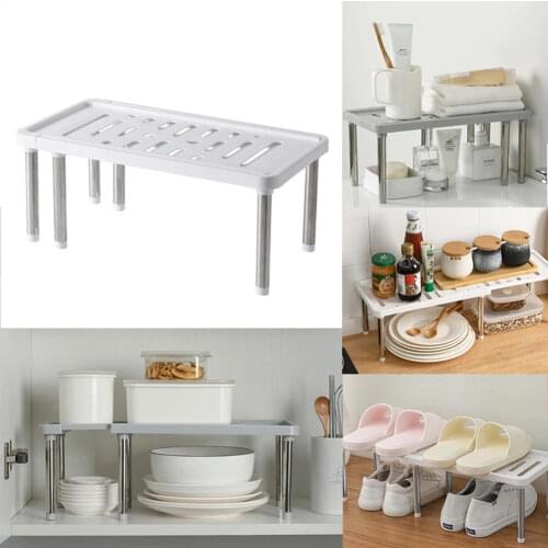 Under Sink Storage Rack Pull Out Cabinet Basket Organisers Plastic Kitchen Organizer Closet Rack Container Home Accessrioes