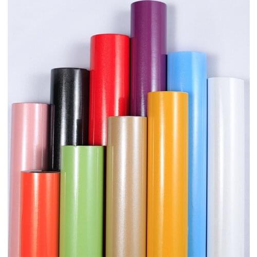 Pearlescent paint laser waterproof self-adhesive wallpaper stickers kitchen cabinets thickened wall stickers wallpaper