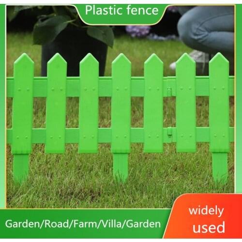 PVC Plastic Fence Flower Bed Garden Guardrail Horticultural Christmas Decoration High Temperature Resistance Guard Rail