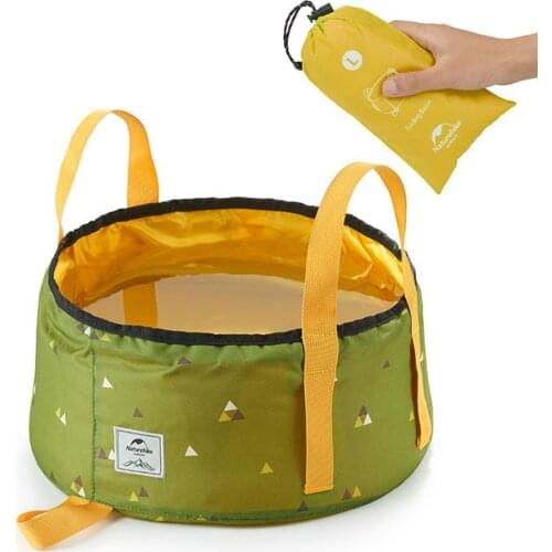 10L Portable Folding Outdoor Wash Basin Lightweight Water Bucket Water Container For Outdoor Fishing Travelling Camping Picnic