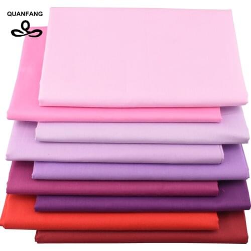 QUANFANG Pure Series Twill Cotton Fabric, For DIY Quilting Sewing Baby&Child Sheet,Pillow,Cushion Material,100cmx160cm/pcs Meter