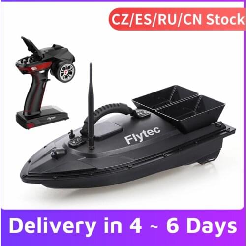 Flytec V500 RC Fish Finder Bait Boat RC Fishing Boat 1.5kg Loading 500M Remote Control Double Motor Night Light RC Boat
