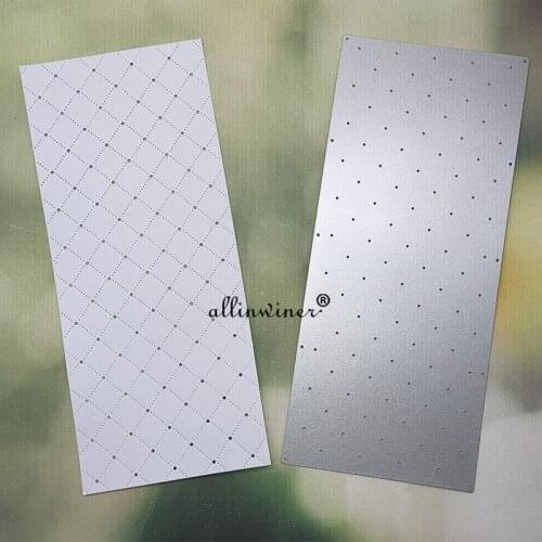 Rhombus hole rectangular frame Metal Cutting Dies Stencils Die Cut for DIY Scrapbooking Album Paper Card Embossing