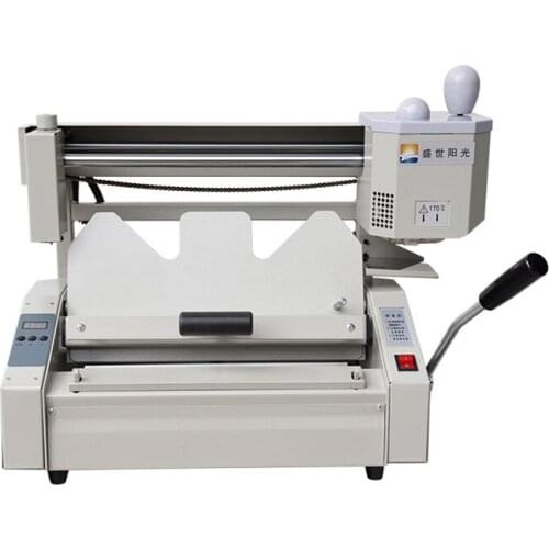 Manual Desktop Tender File Contract Books Report Plastic Machine Binding Machine Wireless Hot Melt Machine Creasing Machine Tool