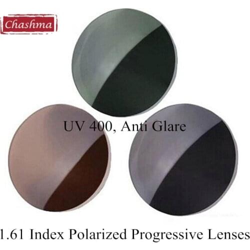 Chashma Brand Quality Anti Glare 1.61 Index Thin Polarized Sun Lenses Multifocal Prescription Sunglasses Progressive Lenses