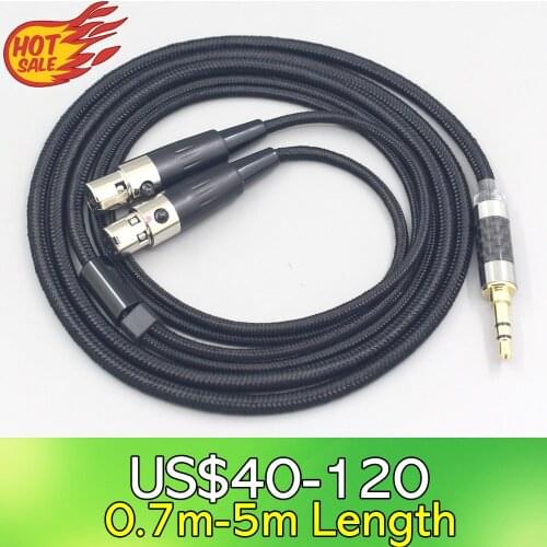 LN007556 6.5mm XLR 4.4mm Super Soft Headphone Nylon OFC Cable For KENNERTON ODIN THROR ROGNIR THEKK WODAN VALI Headphone