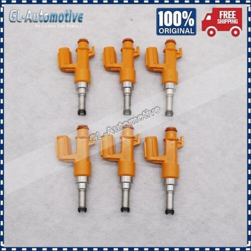 6PCS Fuel Injectors - 23250-0P100 For TOYOTA LEXUS V6 Engine