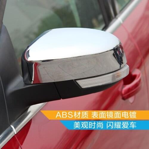For Ford Focus 2012 -2018 High-quality ABS Chrome Rearview Lens Cap Decoration Cover Car-styling