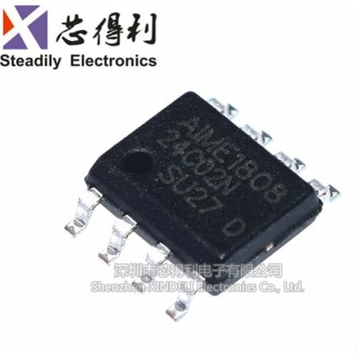 10pcs/lot New SOP8 24C02 AT24C02N AT24C02BN-SH-T Memory Serial EEPROM