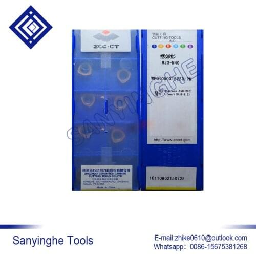 Free shipping high quality 10pcs/lots YBG205 WPGT050315ZSR-PM cnc carbide turning inserts