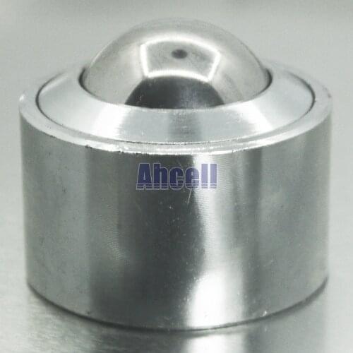 2pcs Ahcell 45mm chrome bearing steel ball caster roller KSM-45 450kg heavy duty Convex out wheel universal ball transfer unit