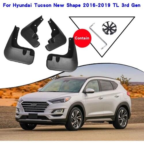 Car Fender Accessories For Hyundai Tucson 3 TL 2016-2019 Mudguards Splash Guards Fender Mudflaps Car Fender Mud Flaps