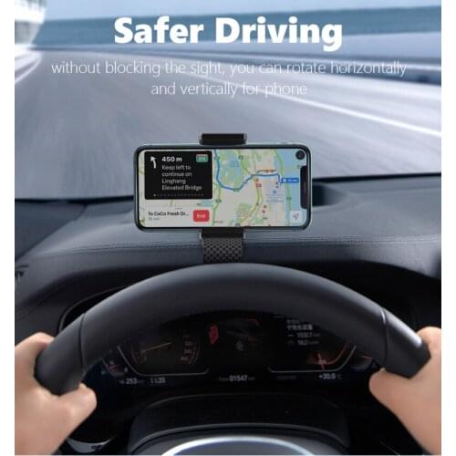 360 Rotation Car Phone Holder Car Dashboard Mount GPS Navigation Dashboard Phone Holder For IPhone Huawei Samsung XiaoMi