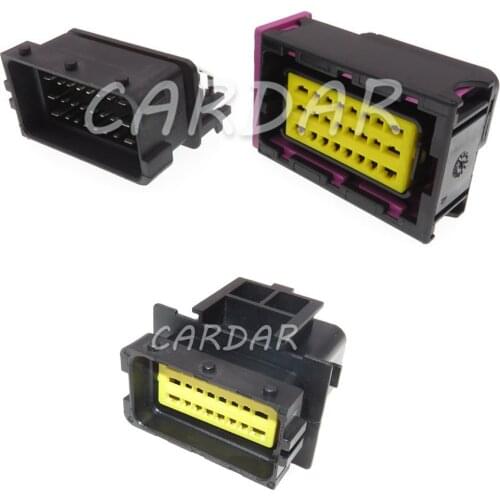 1 Set 24 Pin 24 Way FCI 211PC249S8005/211PC249S8005 Automotive Connector Auto ECU PCB Socket Black Plug