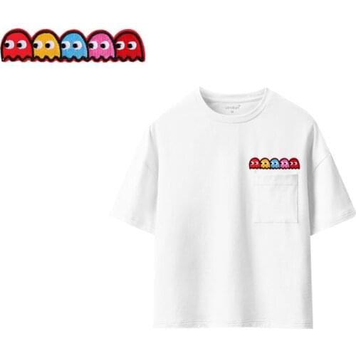 Fruit pants monster heart Patches For Stripe Clothes Patch A-level Washable Iron On Applique DIY Clothing Sticker