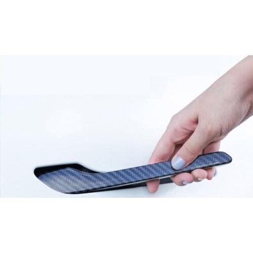 For tesla Model3 Car Door Handle Wrap For Tesla Model 3 Carbon Fiber Accessories Protector Door Handle ABS Model Three