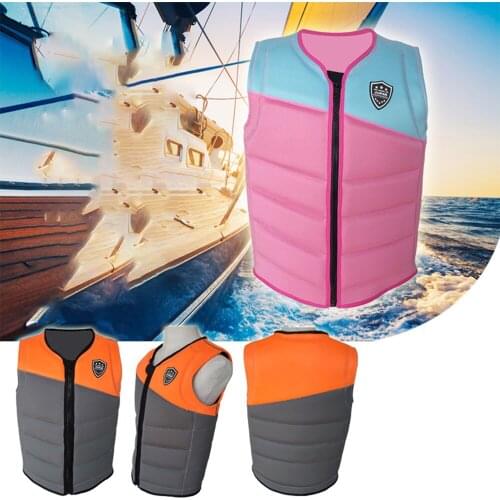 Adult Neoprene Lightweight Portable Buoyancy Life Jacket For Water Sports Swimming Surfing Motorboat Life Jacket 2021