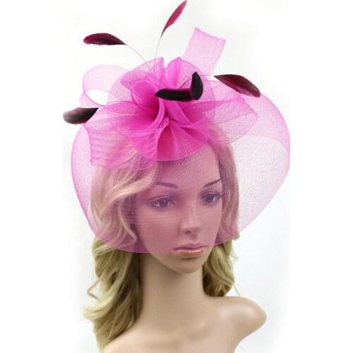 Women Dance Party Headpiece Fascinator Headband Hair Clip Wedding Ladies Day Races Royal Ascot