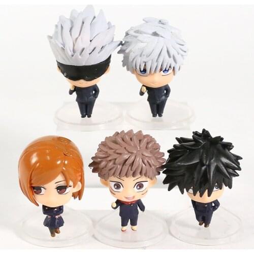 Anime Jujutsu Kaisen Gojo Satoru Kugisaki Figure Modle Toys 5pcs/Set