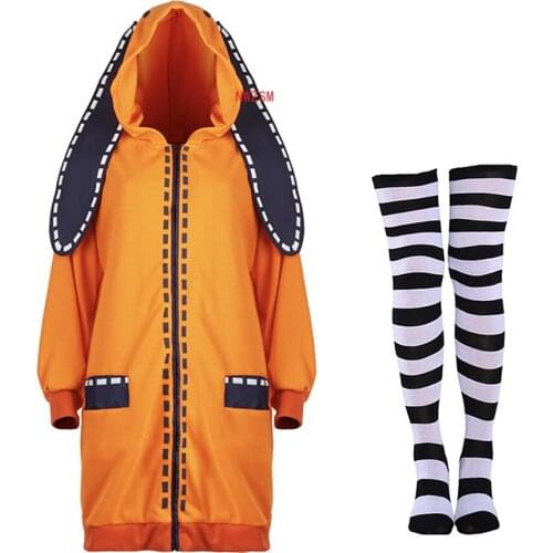 Halloween Anime Kakegurui Yomoduki Runa Jacket Hoodie Coat Cosplay Costume Party Japanese School Girls Uniform