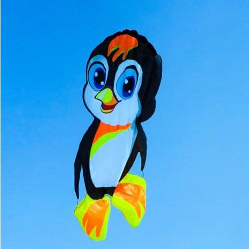 Flying bird new 3d ripstop qq soft kite Penguin kite Single line kite Wind sock windsock Flying toys breeze outdoor toys koi