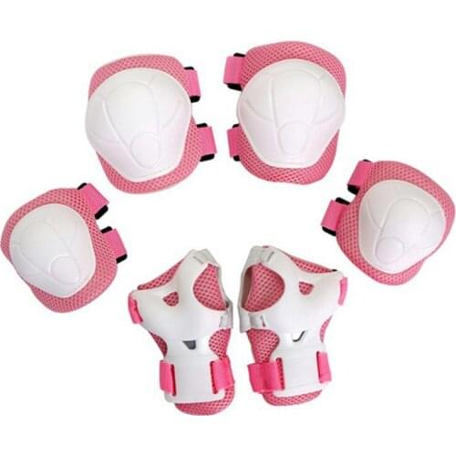 Kids Outdoor Knee Elbow Pads with Wrist Guards Boy Girl Professional Protection Tools Riding Roller Skating Sports Safety Guard
