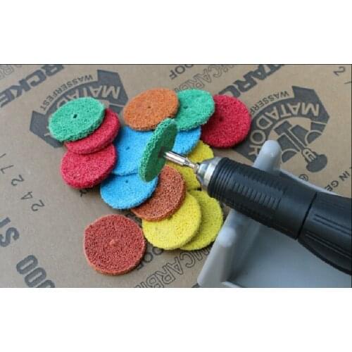 New 6pc Fiber Grinding Head Nylon Wheel Grinding Pad Fiber Wheel Abrasive Tip Nylon Wheel Head 3mm or 2.35mm Rod