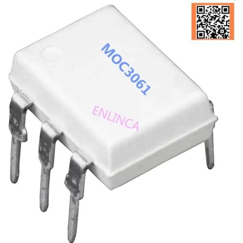 10pcs/lot MOC3061 DIP-6 Zero-Cross Optoisolators