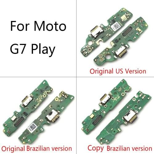 Originla For Motorola Moto G7 Play USB Charge Port Jack Dock Connector Charging Board Flex Cable