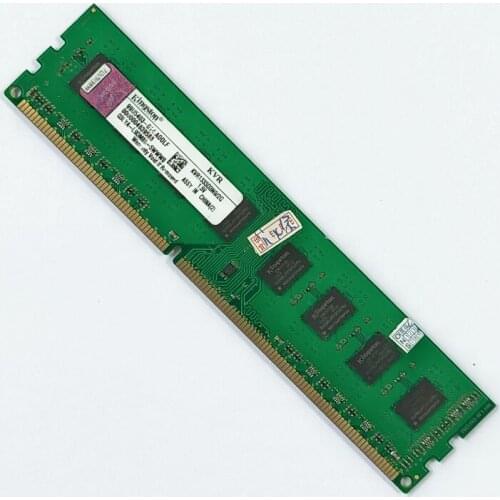 Used Kingston Desktop RAM DDR3 2GB PC3 KVR1333D3N9/2G DIMM Memory RAM 240 pins DDR3 2GB 1333MHz wide board FOR AMD/INTEL memoria