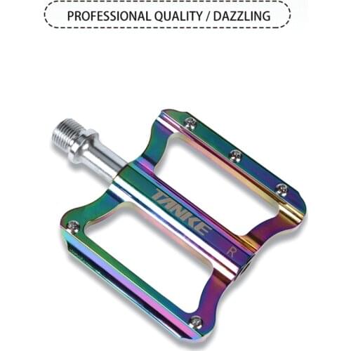 TANKE A Pair MTB Bike Pedal Aluminum Alloy Sealed Bearing Road Bike Pedal For BMX MT High-Strength Colorful Pedal Bicycle Parts