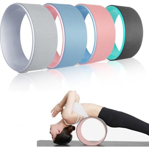 Yoga Wheel Back Massage Roller Pilates Circles For Back Pain Nonslip Waist Shape Bodybuilding Gym Flexibility Training Equipment