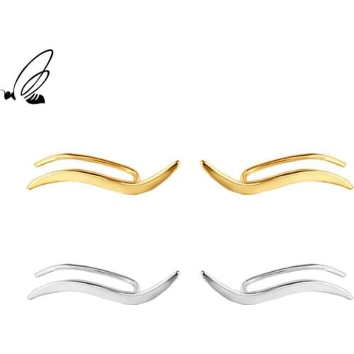 SSTEEL Minimalist Cute Earcuffs Clip Earrings For Womens 925 Sterling Silver Earings Unusual Earing Accessories For Jewelry